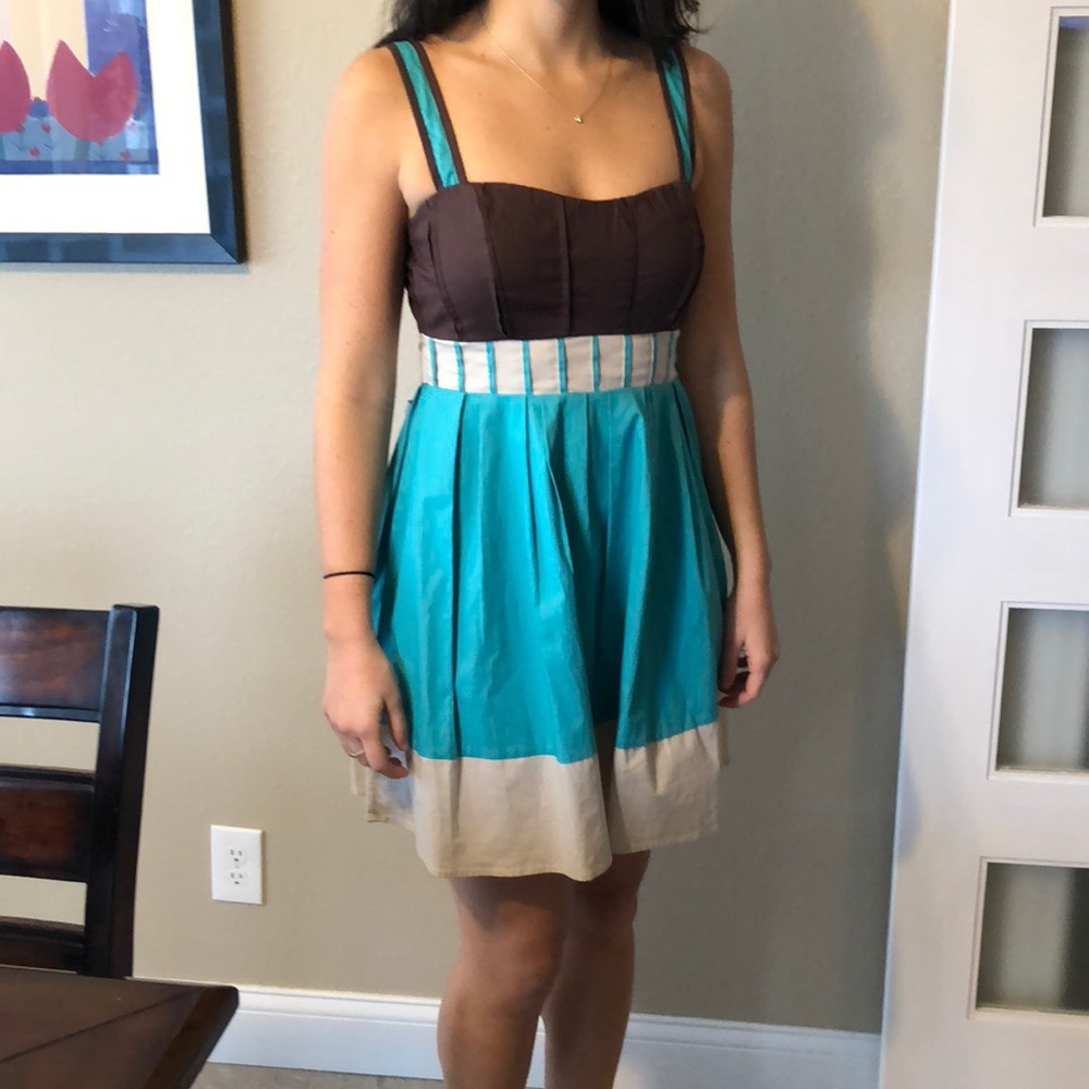 Color blocking sundress